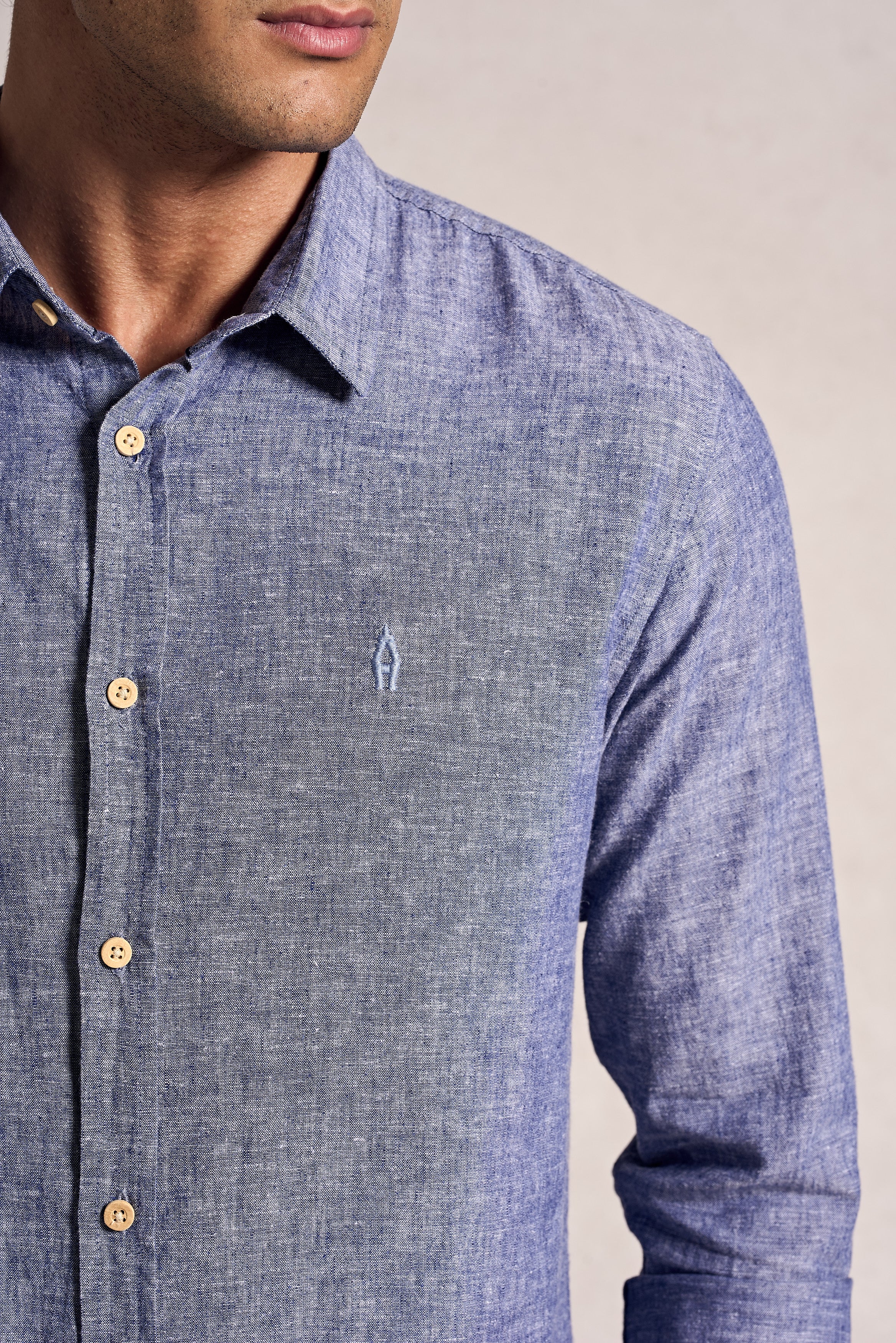 Camisa Linho Manga Longa
